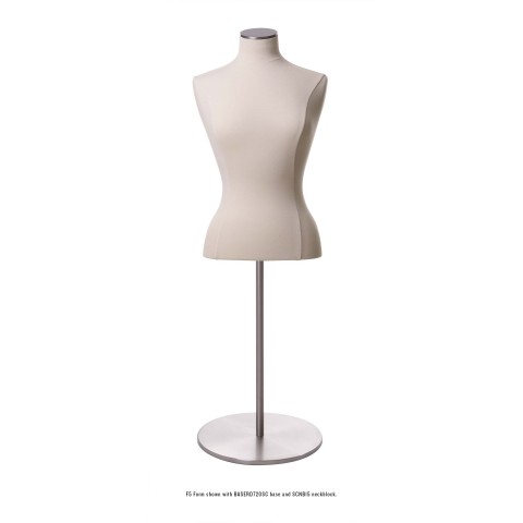 Creme Jersey Body Form Mannequin Female Blouse