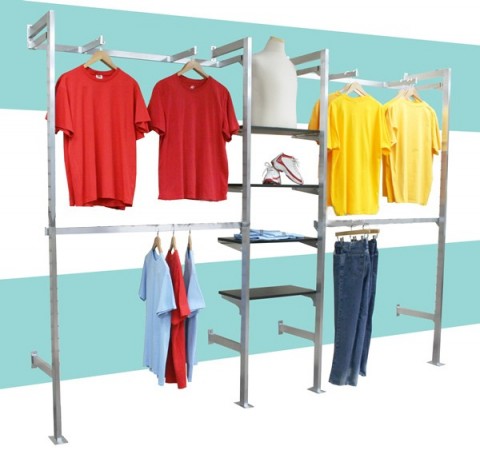 Outrigger Wall Display Fixture System 10'