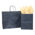 Recycled Navy Paper Shoppers - Prime
