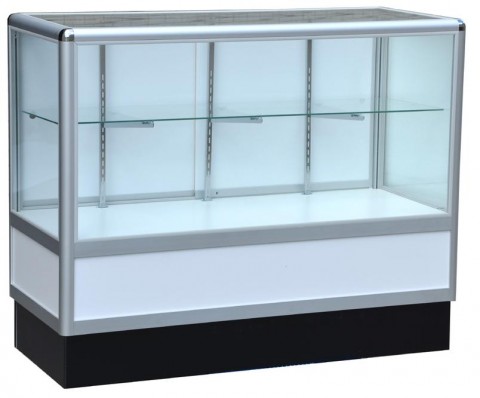 Aluminum Half Vision Showcase Cabinet 48"x20"x38"