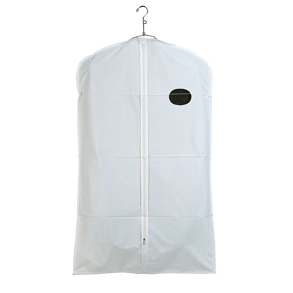 White Vinyl Garment Bag 24"x54"Wholesale Garment Bags White Vinyl Garment Bag 24"x54"