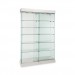 Frameless Glass Museum Quality Showcase 48"x18"x84" - White