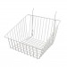 Slatwall Wire Basket 12"x12"x8" - White