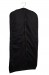 Cotton Poplin Garment Bags 24"X60"X4" - Black with Black Trim